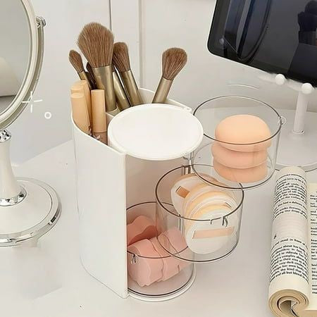 360 ROTATING DESKTOP COSMETICS ORGANIZER