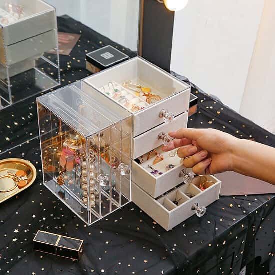 MULTIPURPOSE ACRYLIC 4 + 2 DRAWERS ORGANIZER