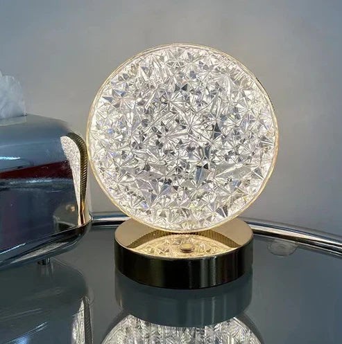 CHARGEABLE TABLE CRYSTAL LAMP