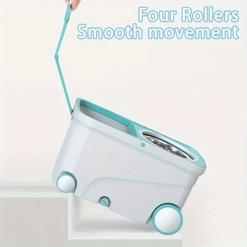 PREMIUM QUALITY SPIN MOP BUCKET WITH WHEELS