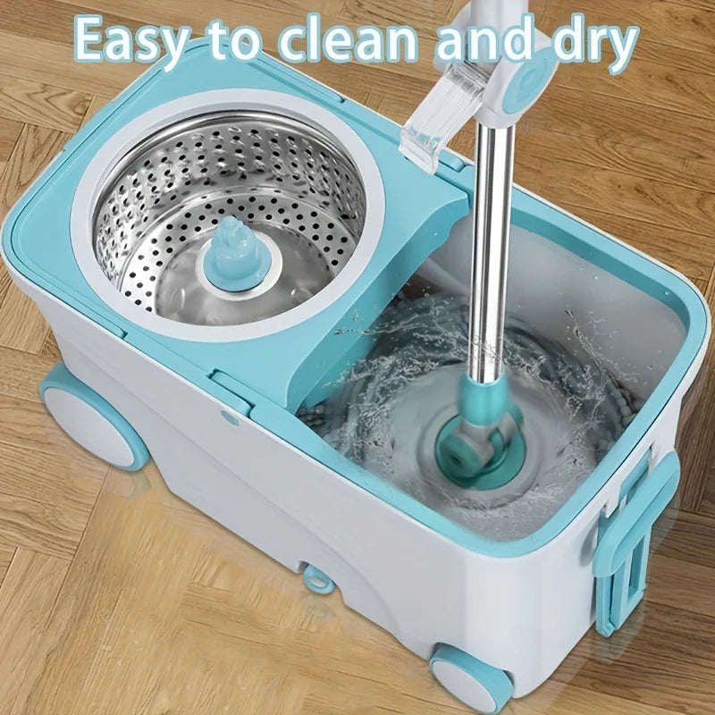 PREMIUM QUALITY SPIN MOP BUCKET WITH WHEELS
