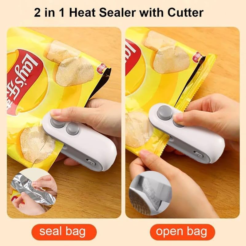 PRODESIRE™ MINI BAG SEALER, 2 IN 1 RECHARGEABLE BAG SEALER