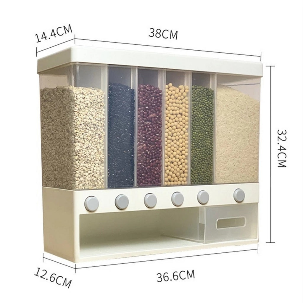 PRODESIRE™ 6 IN 1 WALL MOUNTED  CEREAL DISPENSER