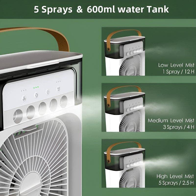 RECHARGEABLE USB HUMIDIFIER FAN FOR CLEAN AND REFRESHING AIR
