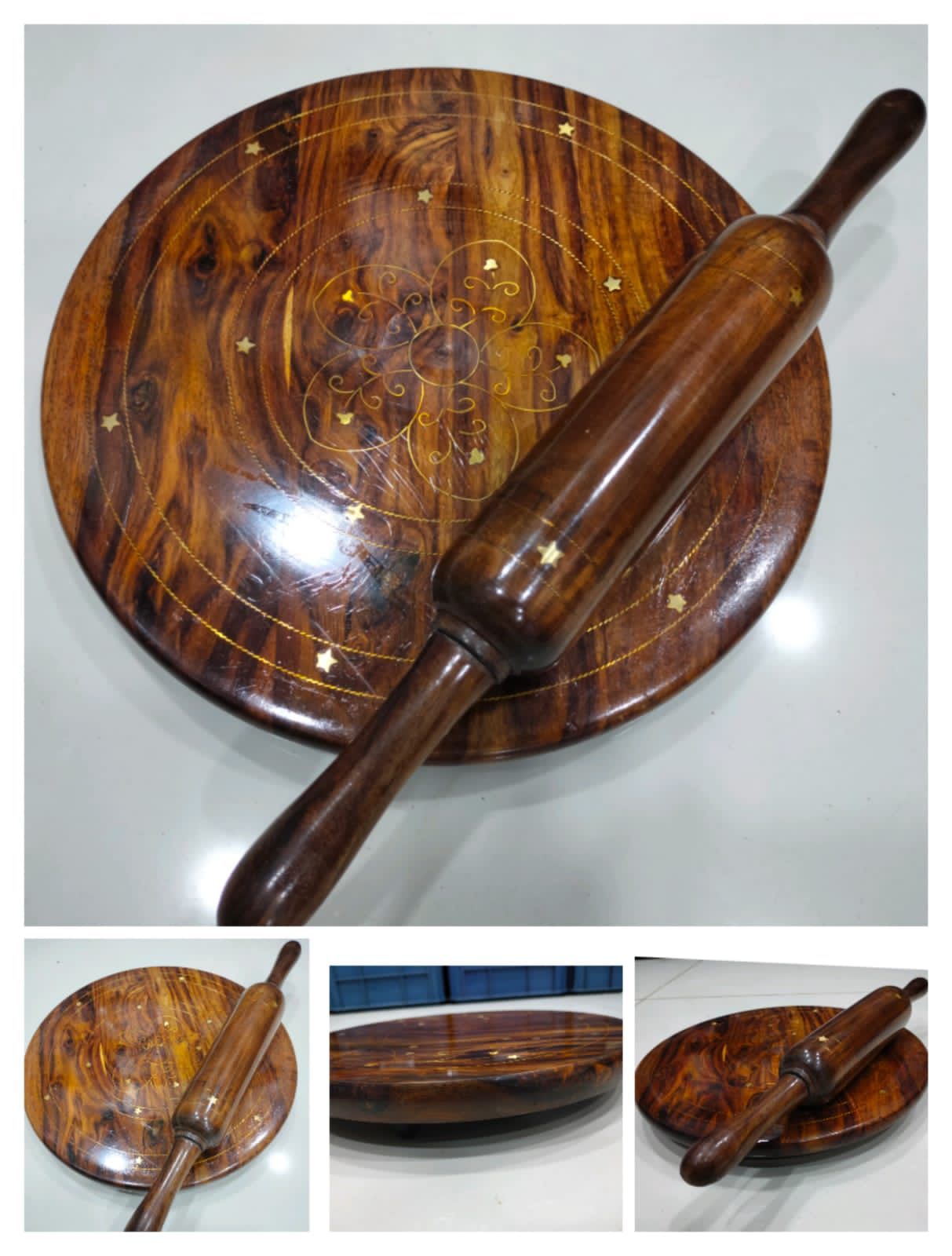 PRODESIRE™ SHEESHAM WOODEN CHAKLA BELAN