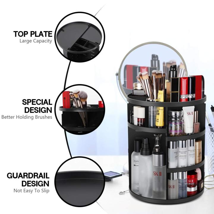 PRODESIRE™ 360 DEGREE ROTATING MAKEUP ORGANIZER