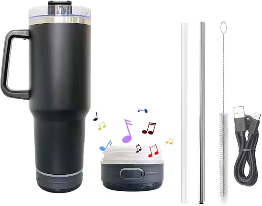 PRODESIRE™ STYLISH TUMBLERS WITH BLUETOOTH SPEAKERS FOR MUSIC
