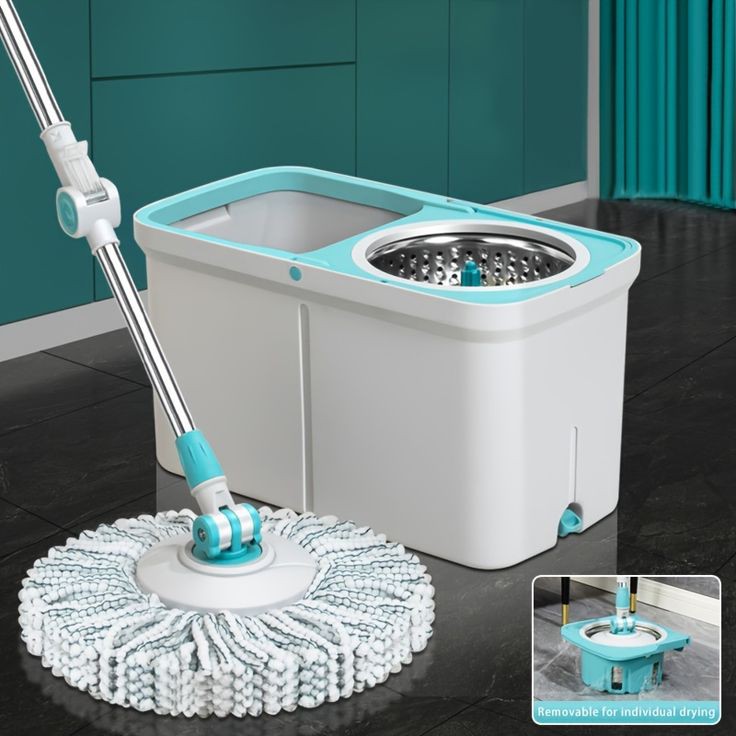 PREMIUM QUALITY SPIN MOP BUCKET WITH WHEELS