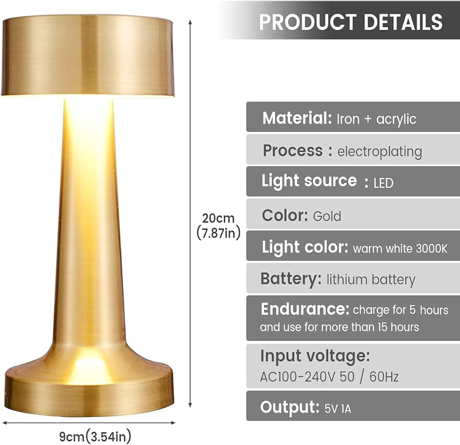 PRODESIRE™ SMART METAL RECHARGEABLE LAMP