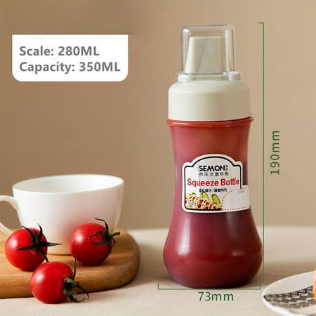 SQUEEZE SAUCE BOTTLE FOUR HOLE