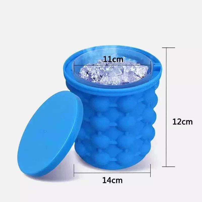 FLEXIBLE SILICONE BUCKET FOR CHILLING DRINKS