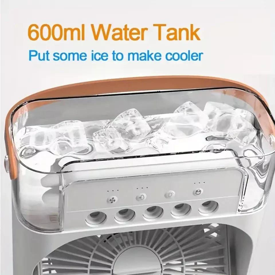 RECHARGEABLE USB HUMIDIFIER FAN FOR CLEAN AND REFRESHING AIR