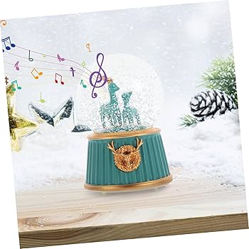 PRODESIRE™ CRYSTAL BALL MUSIC BOX SNOW GLOBE WITH MUSIC LIGHT