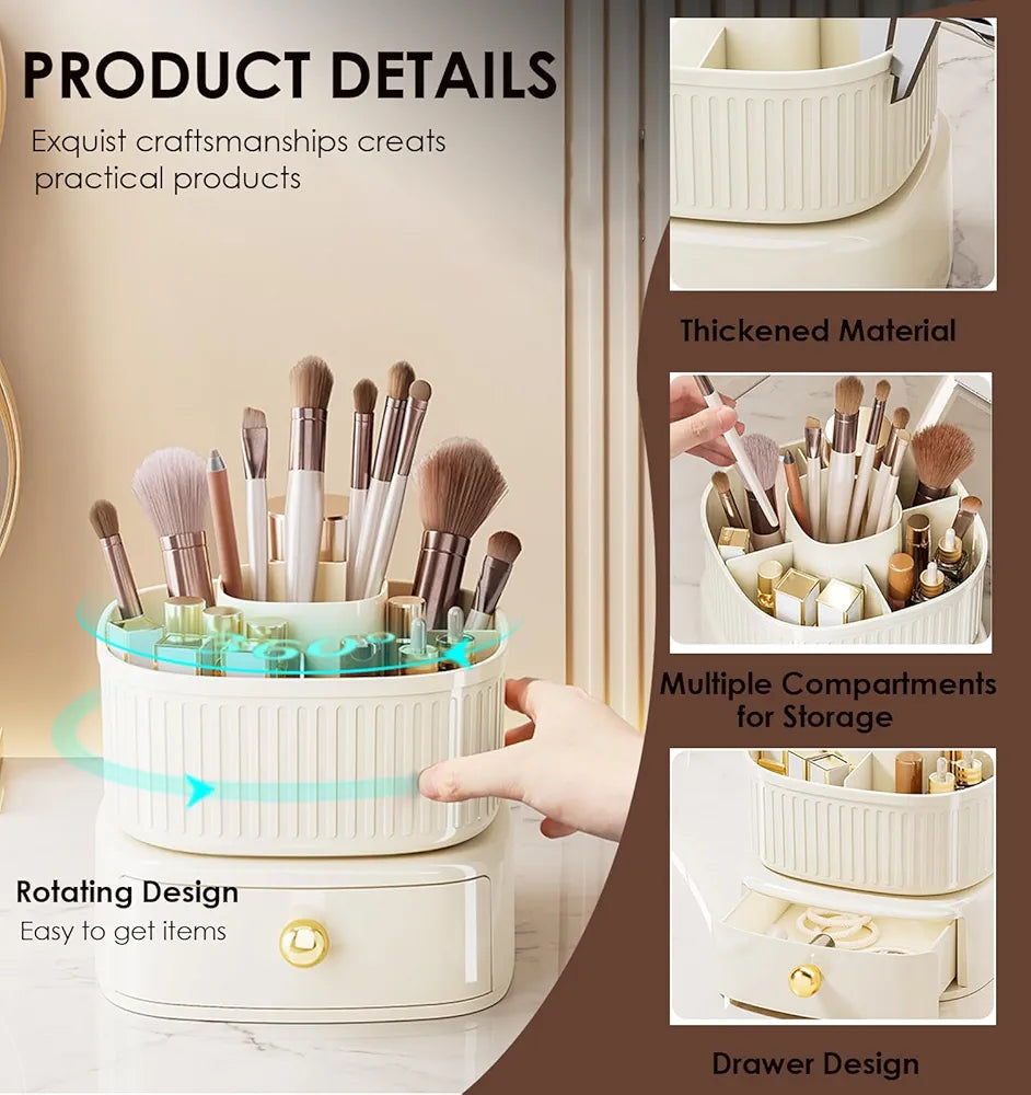 LUXURY DESKTOP COSMETIC STORAGE BOX
