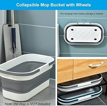 PRODESIRE™ PREMIUM FLAT MOP WITH FOLDING SILICONE BUCKET (IMPORTED)