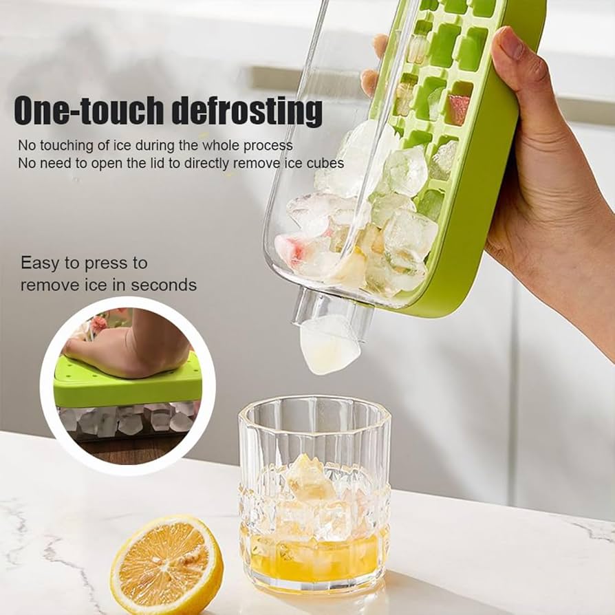 PRODESIRE™ 2-in-1 ICE CUBE TRAY ICE CUBES BOTTLE WITH STRAW