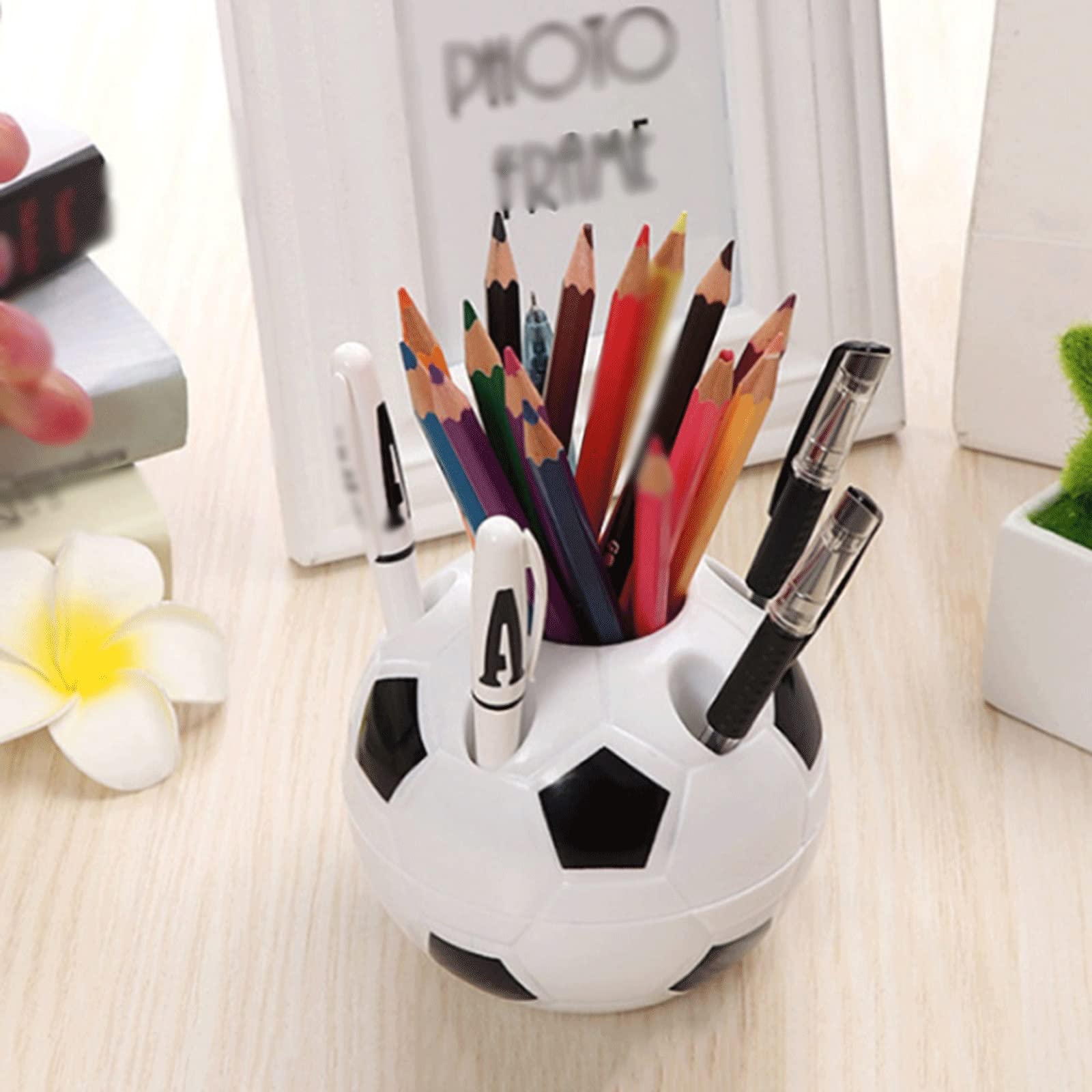 PRODESIRE™ MULTIFUNCTIONAL FOOTBALL HOLDER DESK STAND PENCIL HOLDER