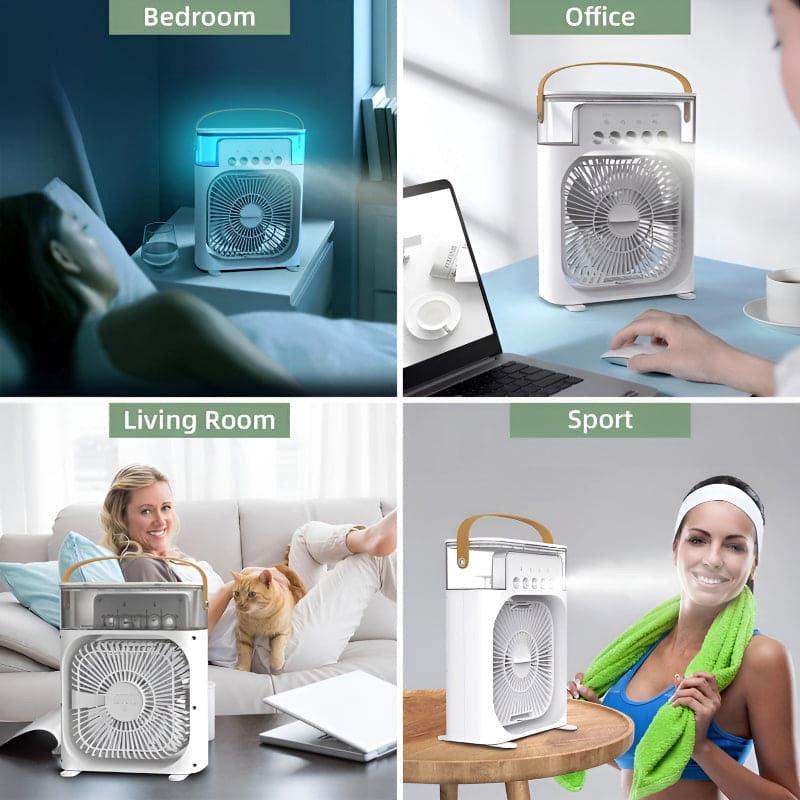 RECHARGEABLE USB HUMIDIFIER FAN FOR CLEAN AND REFRESHING AIR