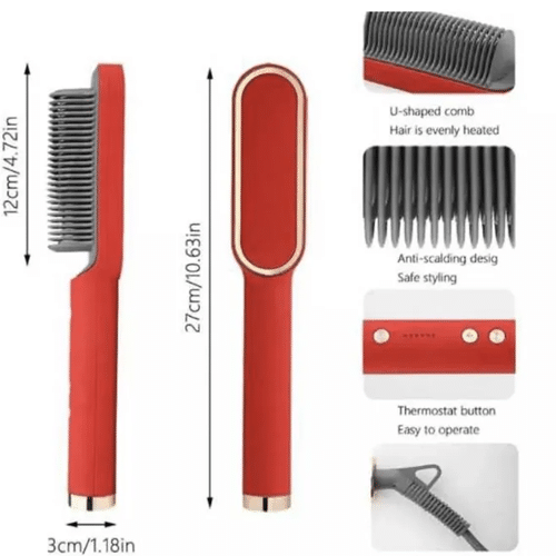 PRODESIRE™ 909 HAIR STRAIGHTENER BRUSH FOR WOMENS