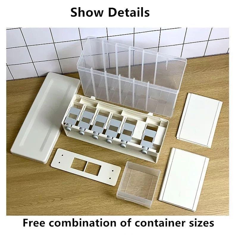 10KG WALL MOUNTED GRAIN DISPENSER FOR KITCHEN STORAGE