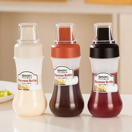 SQUEEZE SAUCE BOTTLE FOUR HOLE