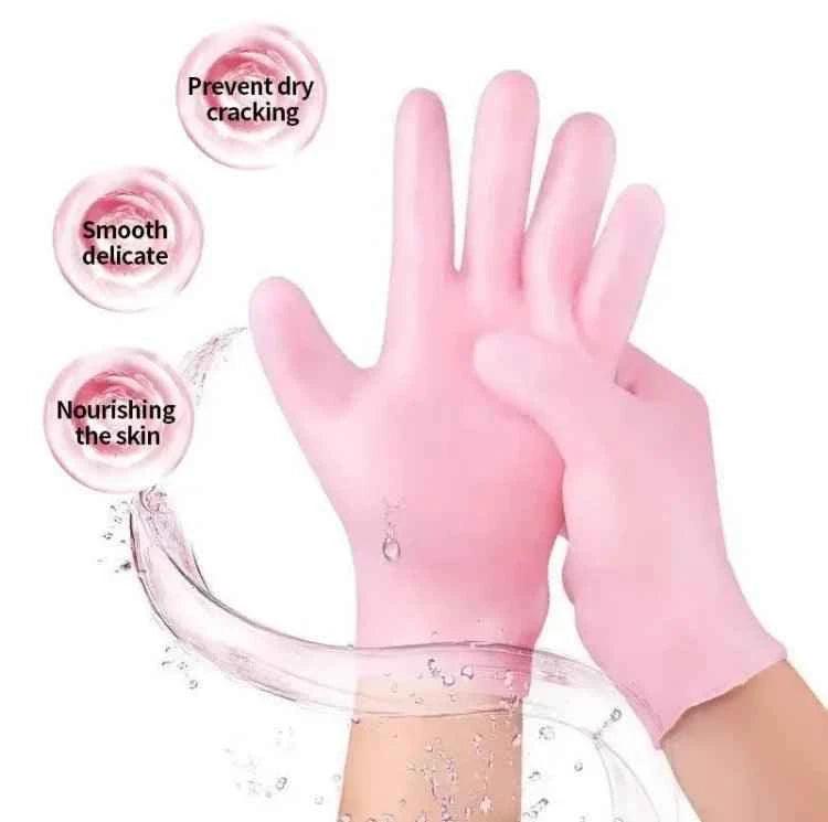 SPA SILICONE GLOVES FOR DEEP HAND HYDRATION