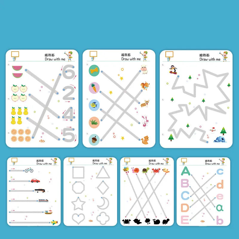PRODESIRE™ KIDS 64 PAGES REUSABLE TRACING BOOK