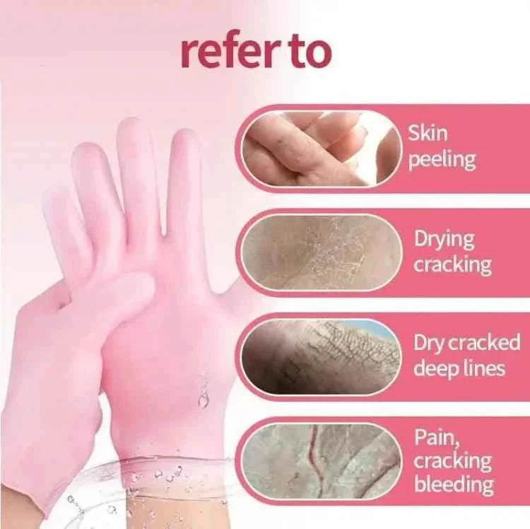 SPA SILICONE GLOVES FOR DEEP HAND HYDRATION