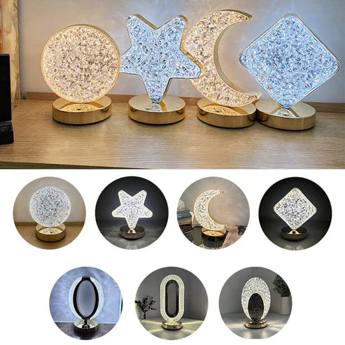 CHARGEABLE TABLE CRYSTAL LAMP