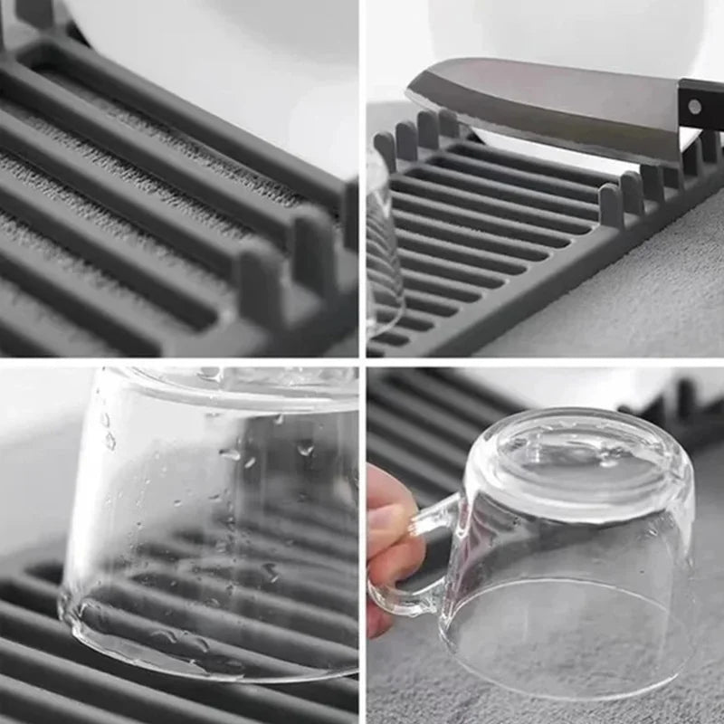 NON-SLIP DISH DRYING MAT WITH WATER RESISTANCE