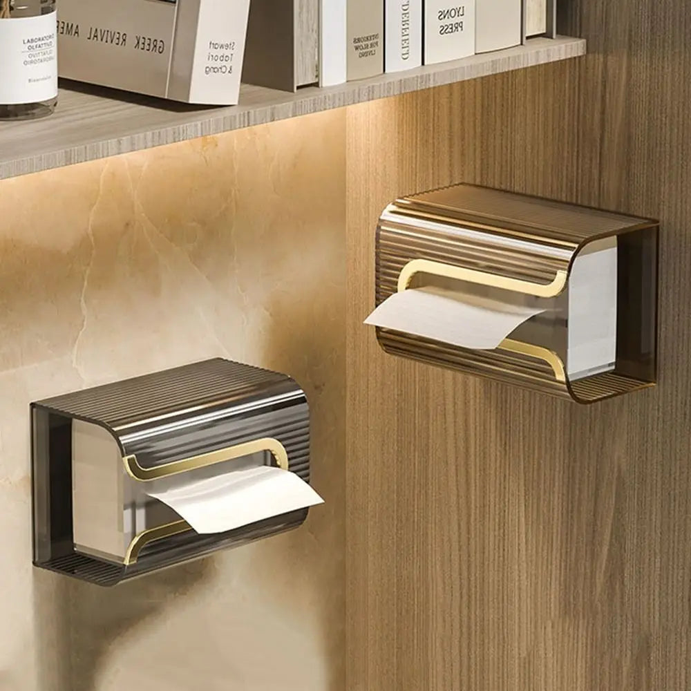 WALL-MOUNTED ACRYLIC TISSUE BOX – SPACE-SAVER