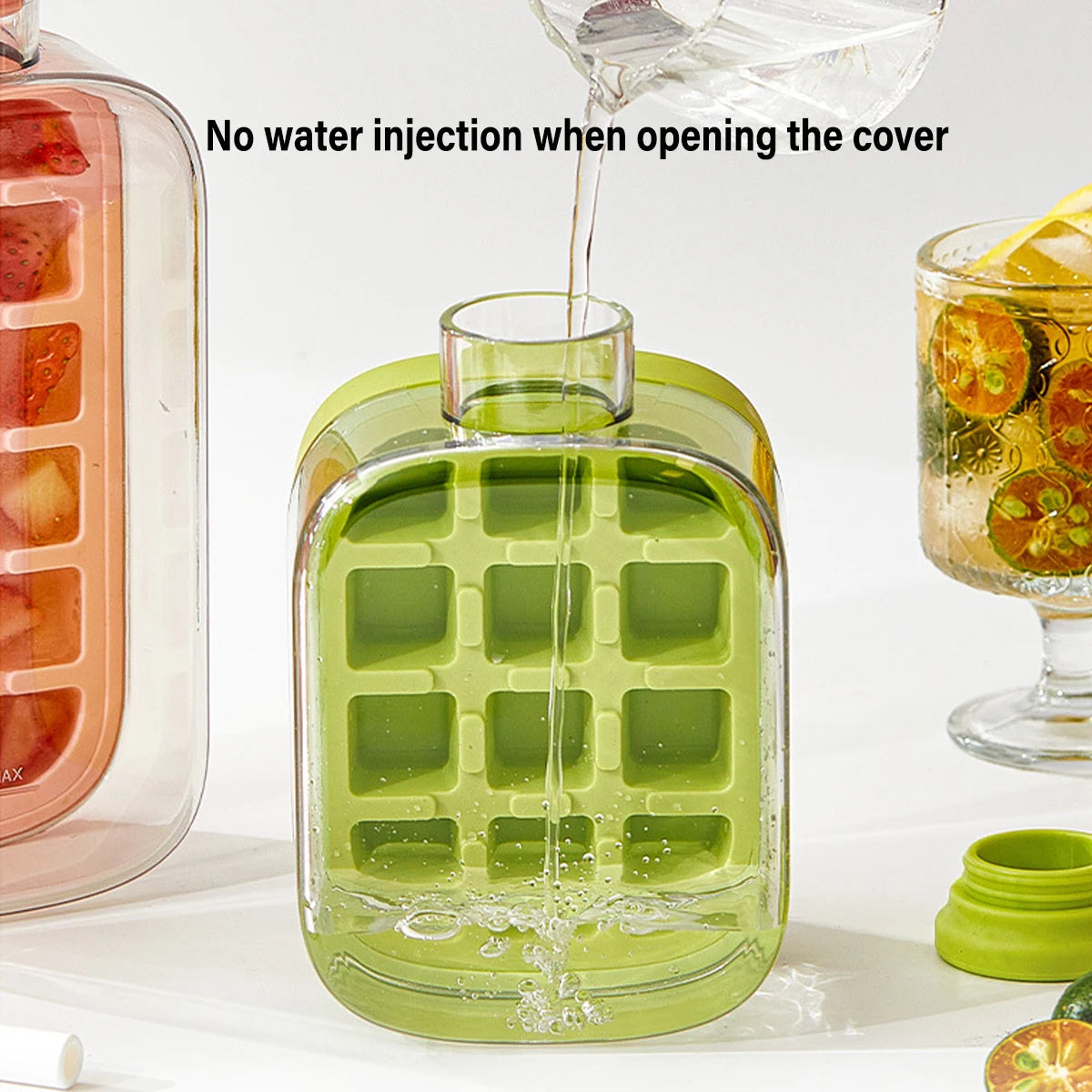 PRODESIRE™ 2-in-1 ICE CUBE TRAY ICE CUBES BOTTLE WITH STRAW