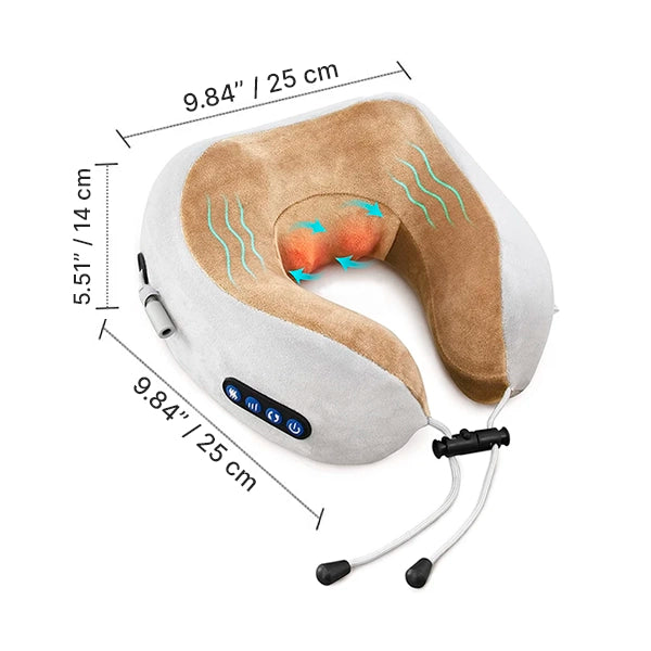 PRODESIRE™ U SHAPE ELETRIC NECK SHOULDER MASSAGE PILLOW