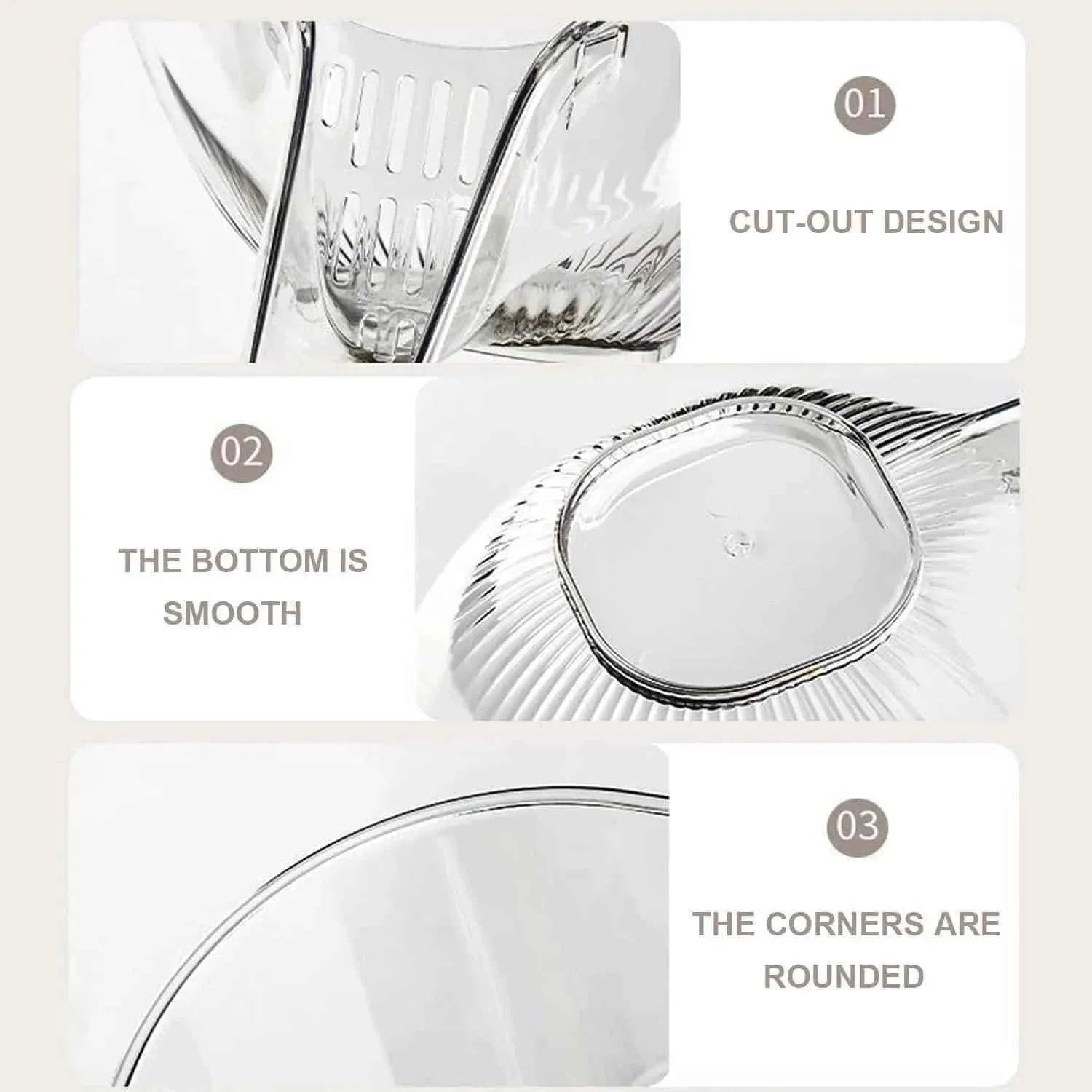 ACRYLIC STORAGE BASKET FOR FRUITS & VEGGIES