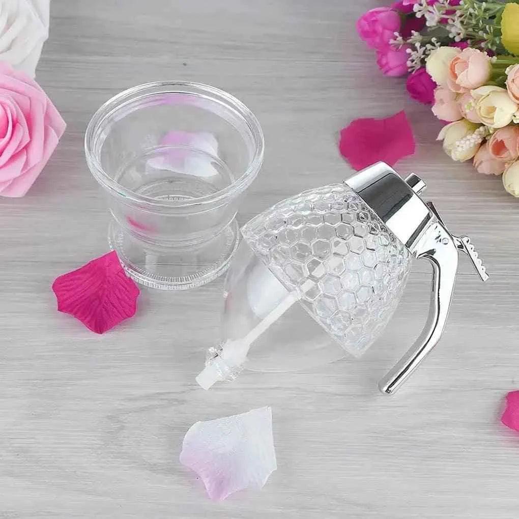 TRANSPARENT ACRYLIC HONEY STORAGE CONTAINER