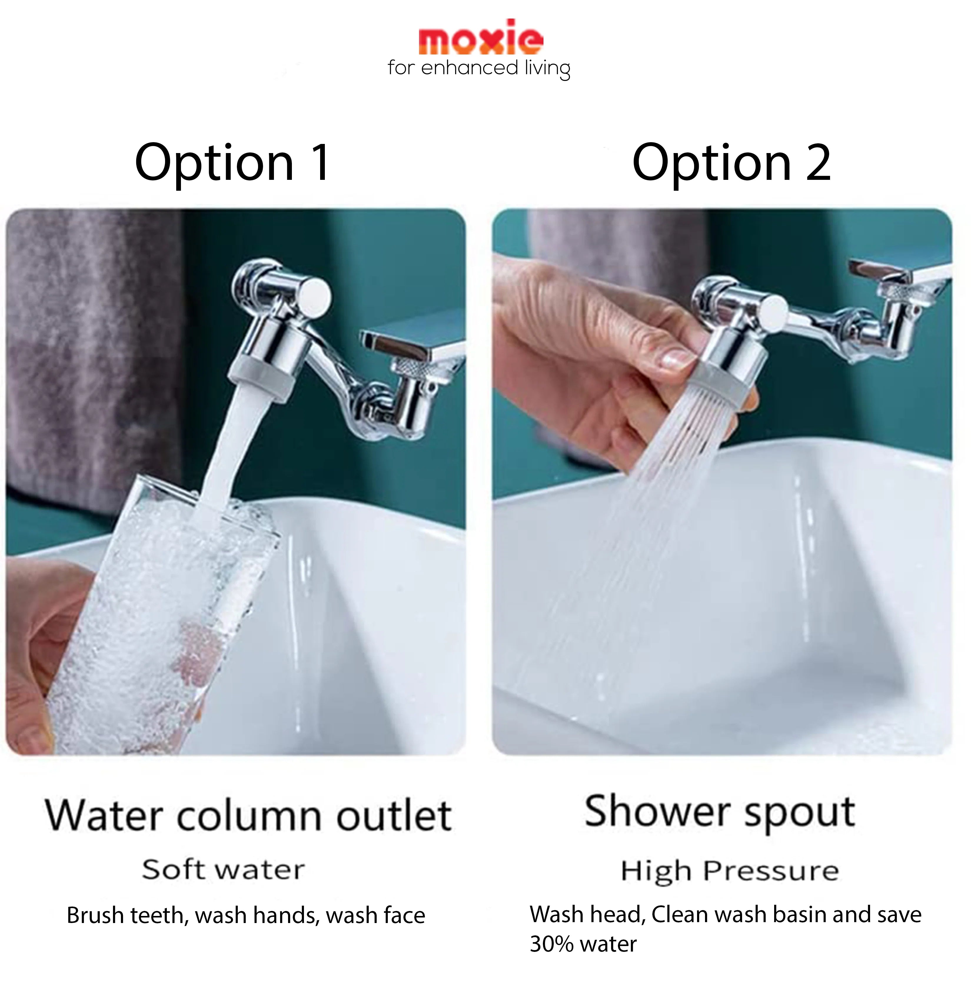 360 DEGREE ROTATING STAINLESS STEEL FAUCET