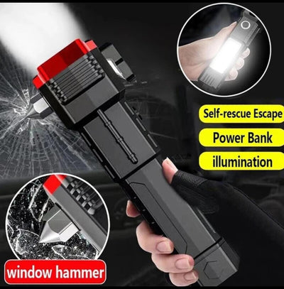 MULTIFUNCTIONAL PORTABLE LED FLASHLIGHT RECHARGEABLE LED TORCH