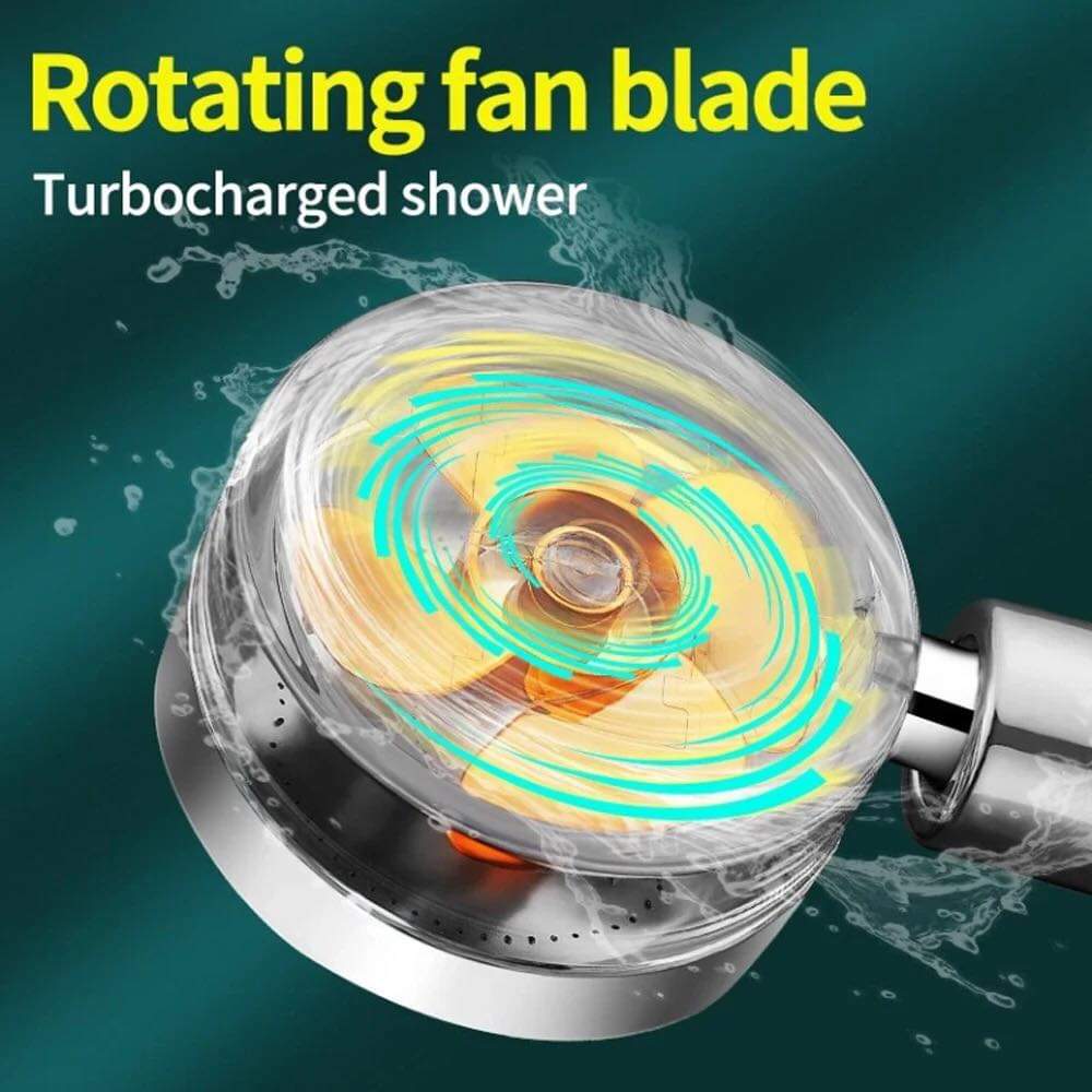 TURBOCHARGED WATER SAVING SHOWER