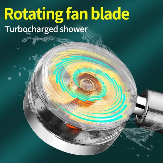 TURBOCHARGED WATER SAVING SHOWER