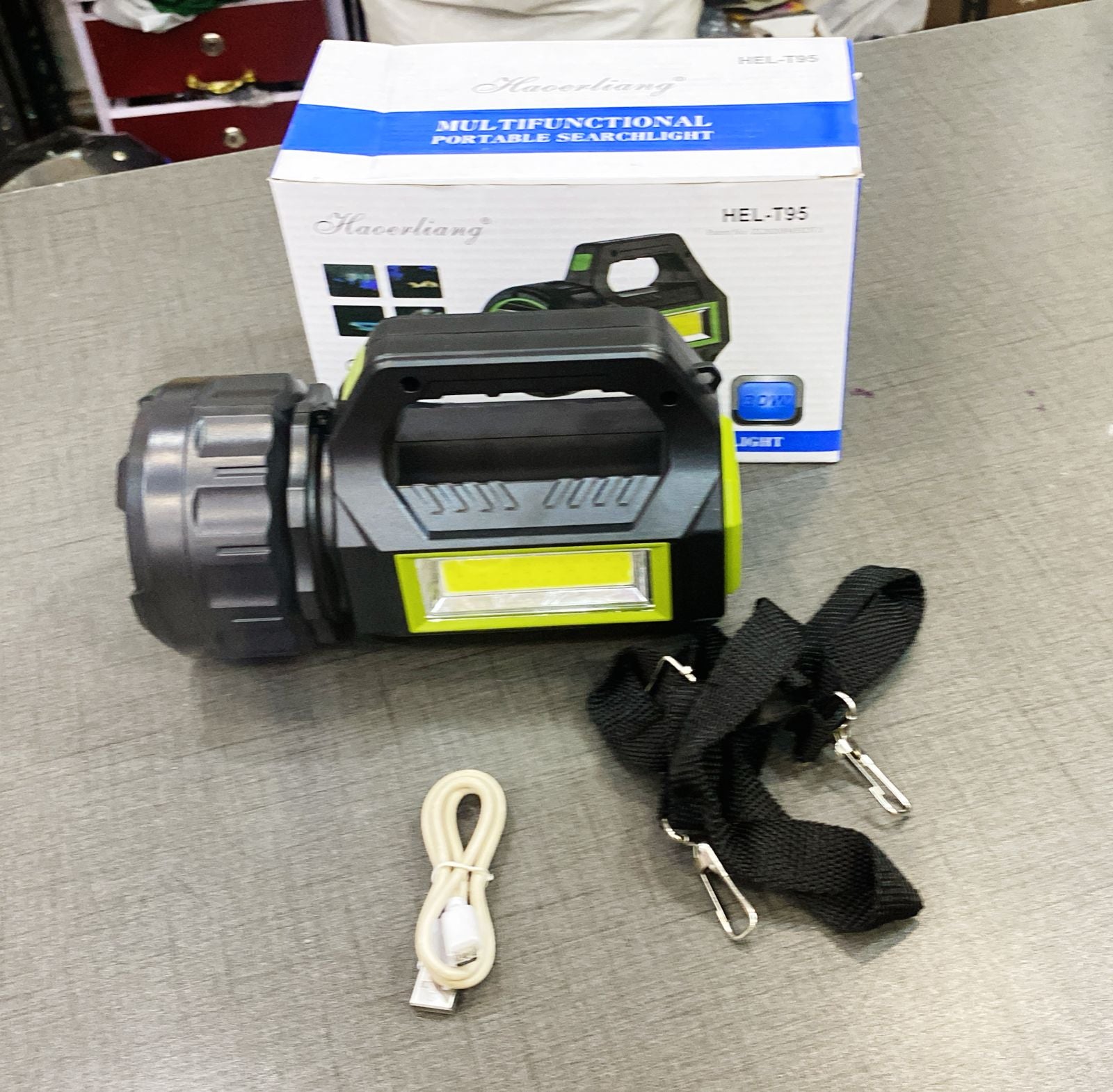 PRODESIRE™ WATERPROOF HIGH POWER LIGHT 30W, 20000MAH BATTERY WITH SOLAR SYSTEM