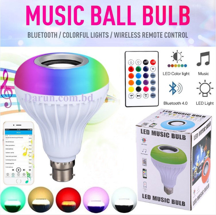 PRODESIRE™ RGB SMART BLUETOOTH SPEAKER MUSIC BULB WITH REMOTE