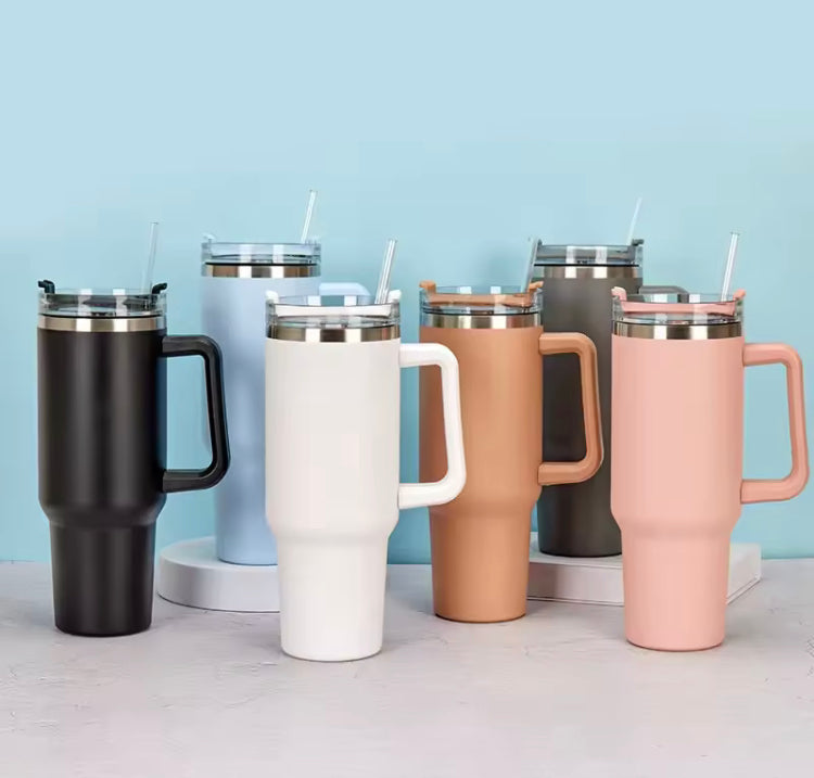 PREMIUM DOUBLE WALL VACUUM INSULATED TUMBLER WITH HANDLE 1200ML