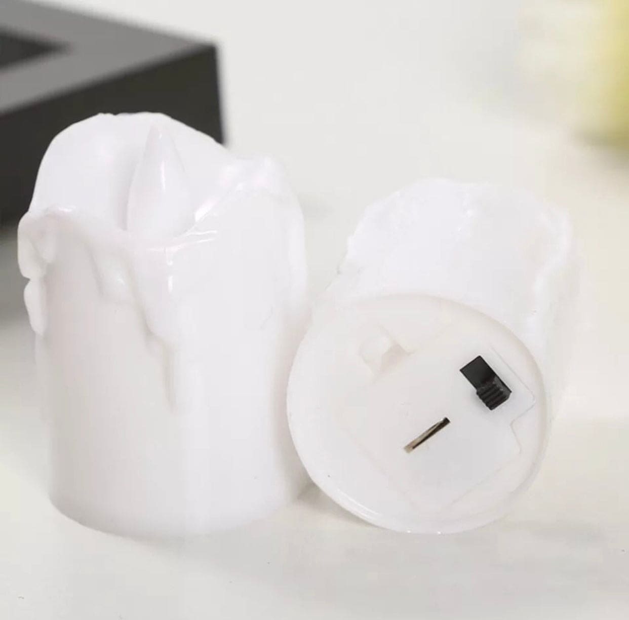 SET OF 3 SAFE FLAMELESS LED TEA LIGHTS WITH WARM GLOW