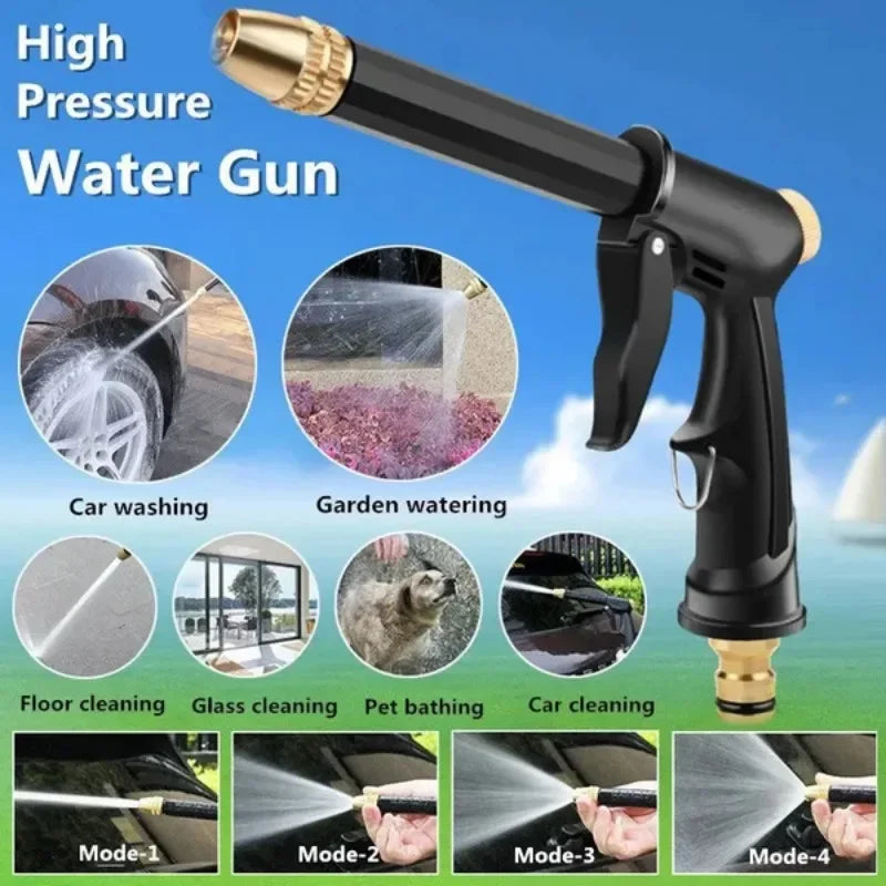 HIGH-PRESSURE WATER GUN FOR EASY CAR WASHING, GARDEN WATERING, AND PET BATHING