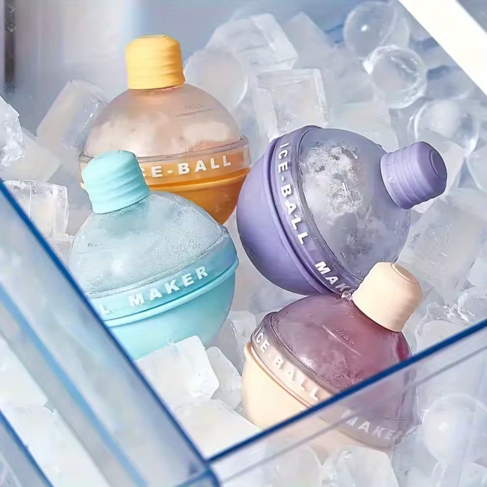 ICE BALL MAKER MOLDS FOR ICE CREAM AND BEVERAGES