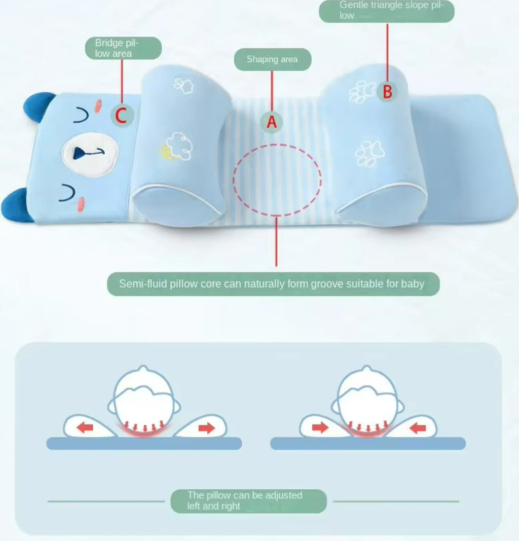 NEW BORN BABY PILLOW WITH ADJUSTABLE SUPPORT FOR HEAD SHAPING