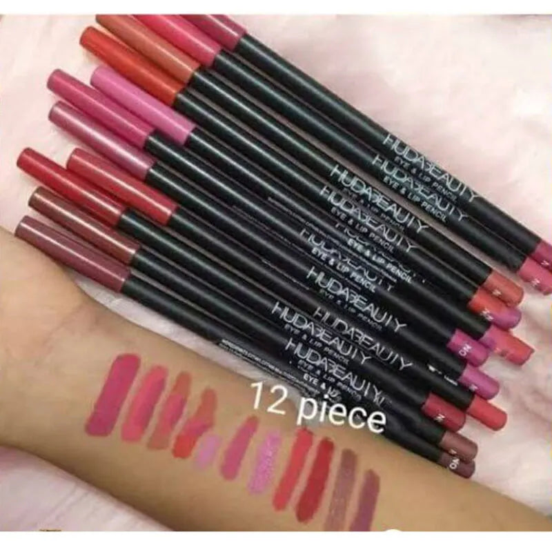 PRODESIRE™ PACK OF 12 HUDA BEAUTY JUMBO LIP PENCIL