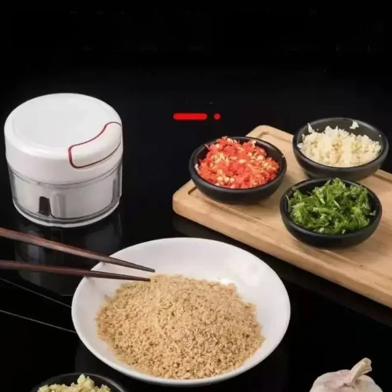 MANUAL HAND PULL GARLIC CHOPPER – TIME-SAVING & EASY TO CLEAN