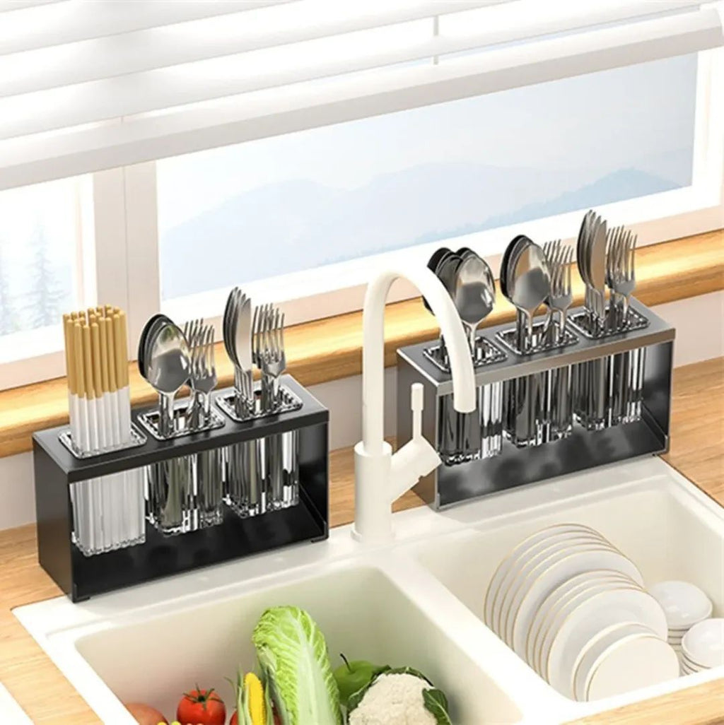PREMIUM COUNTERTOP CUTLERY DRYING HOLDER