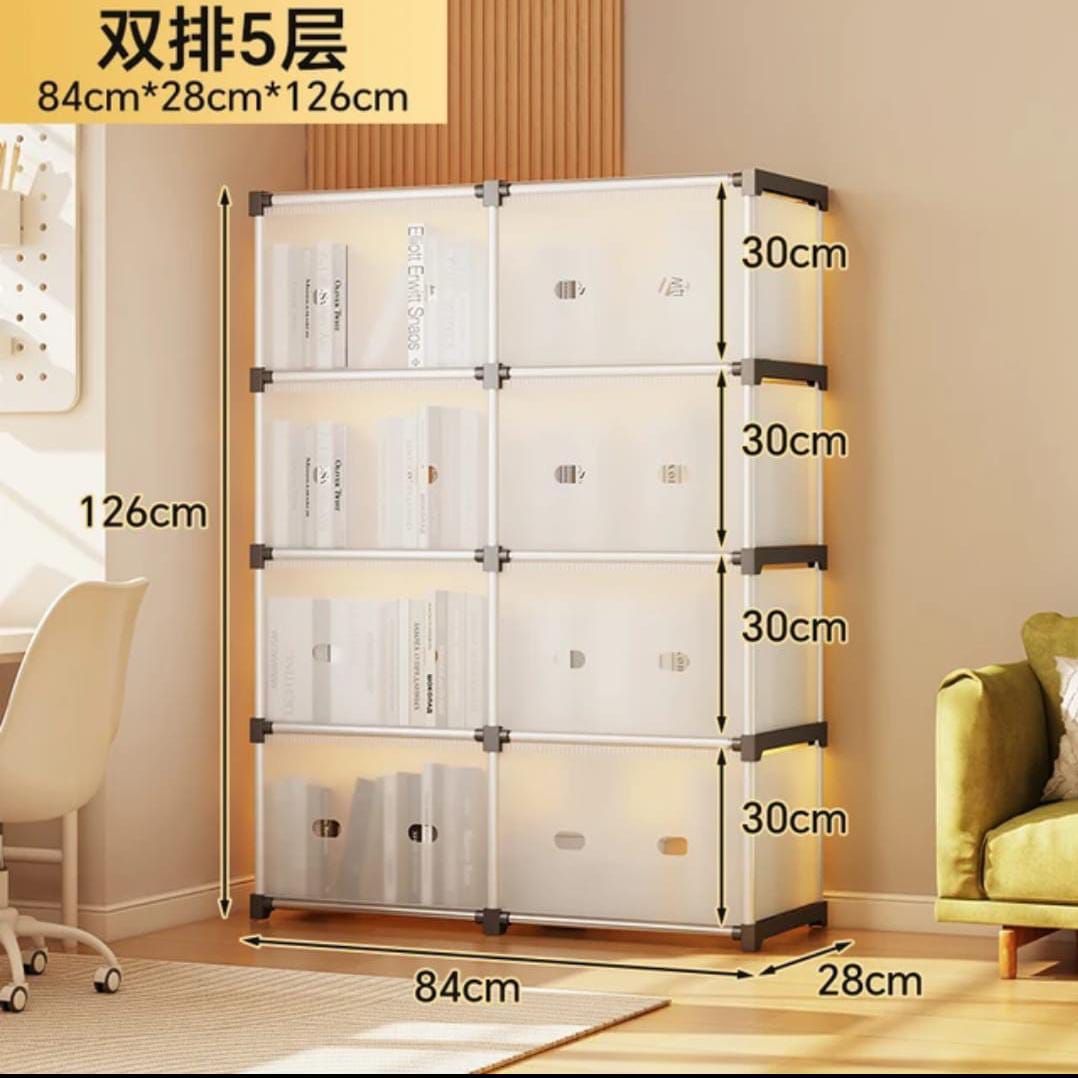 DUST-PROOF MULTIPURPOSE STORAGE SHELF RACK